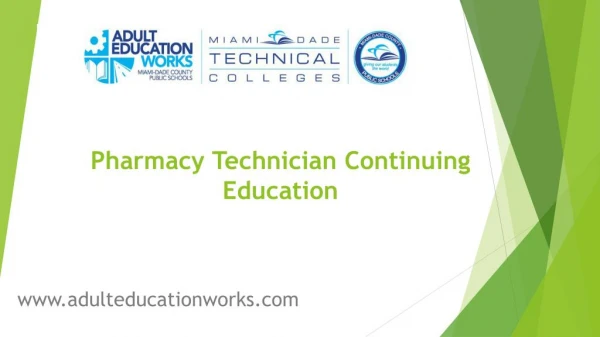 Pharmacy Technician Continuing Education