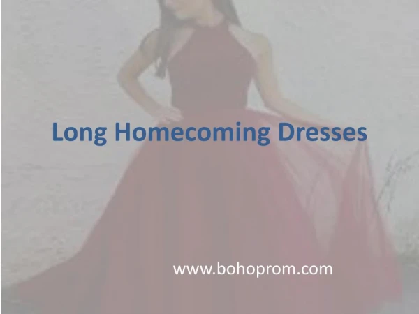 Long Homecoming Dresses