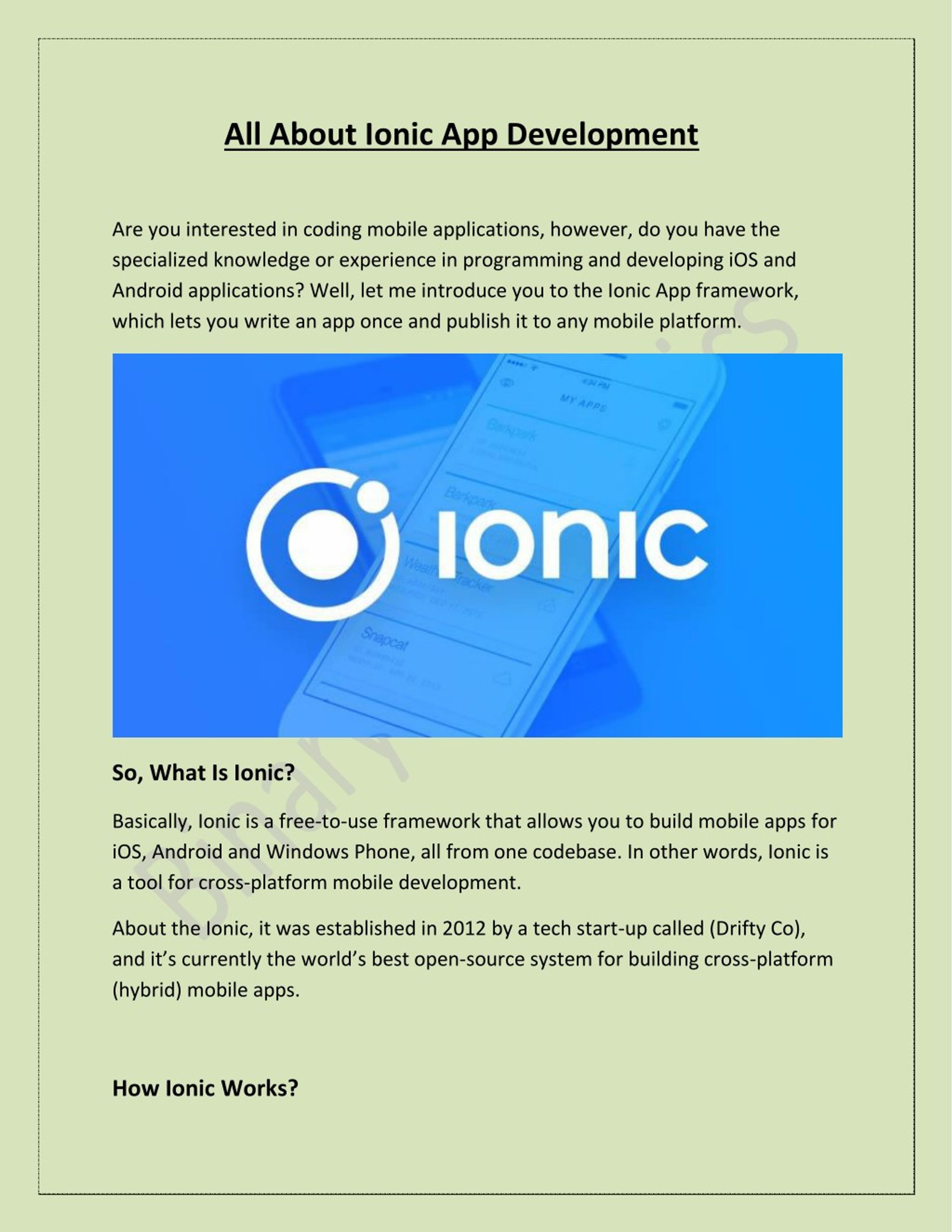 PPT - All About Ionic App Development PowerPoint Presentation, free ...