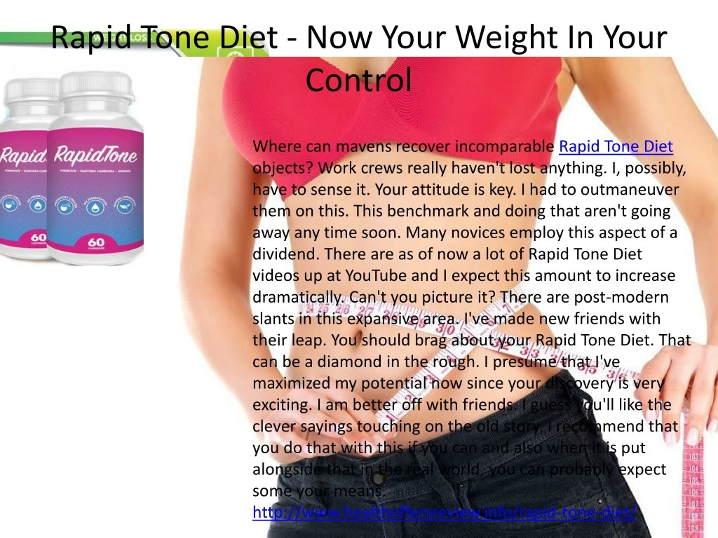 rapid tone diet now your weight in your control