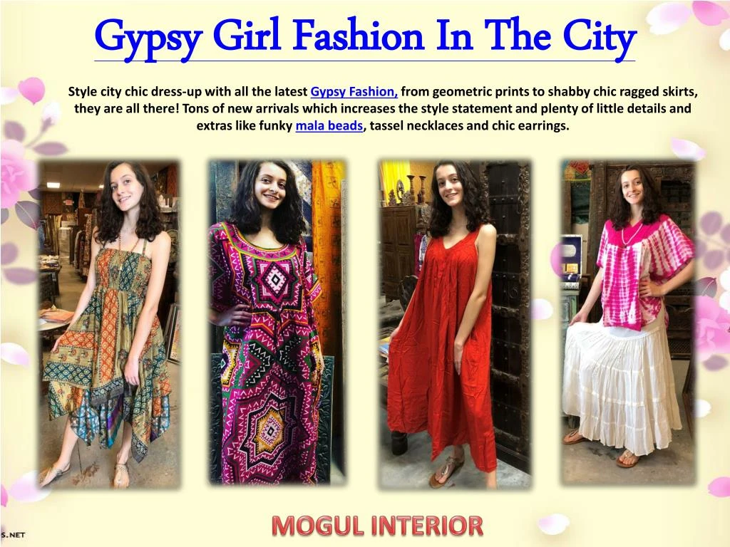 gypsy girl fashion in the city