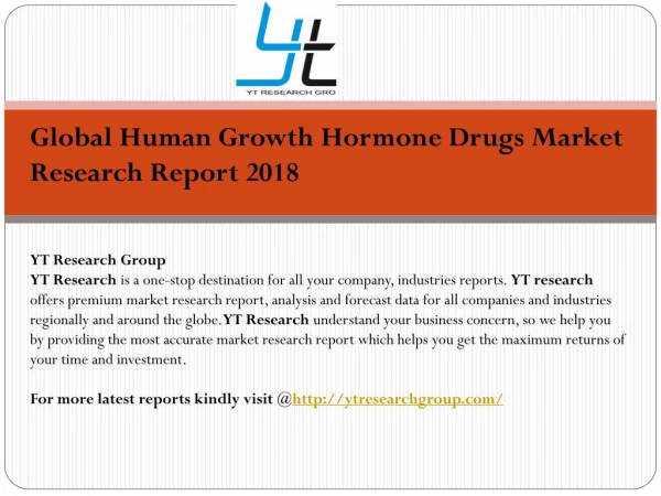 Global Human Growth Hormone Drugs Market Research Report 2018