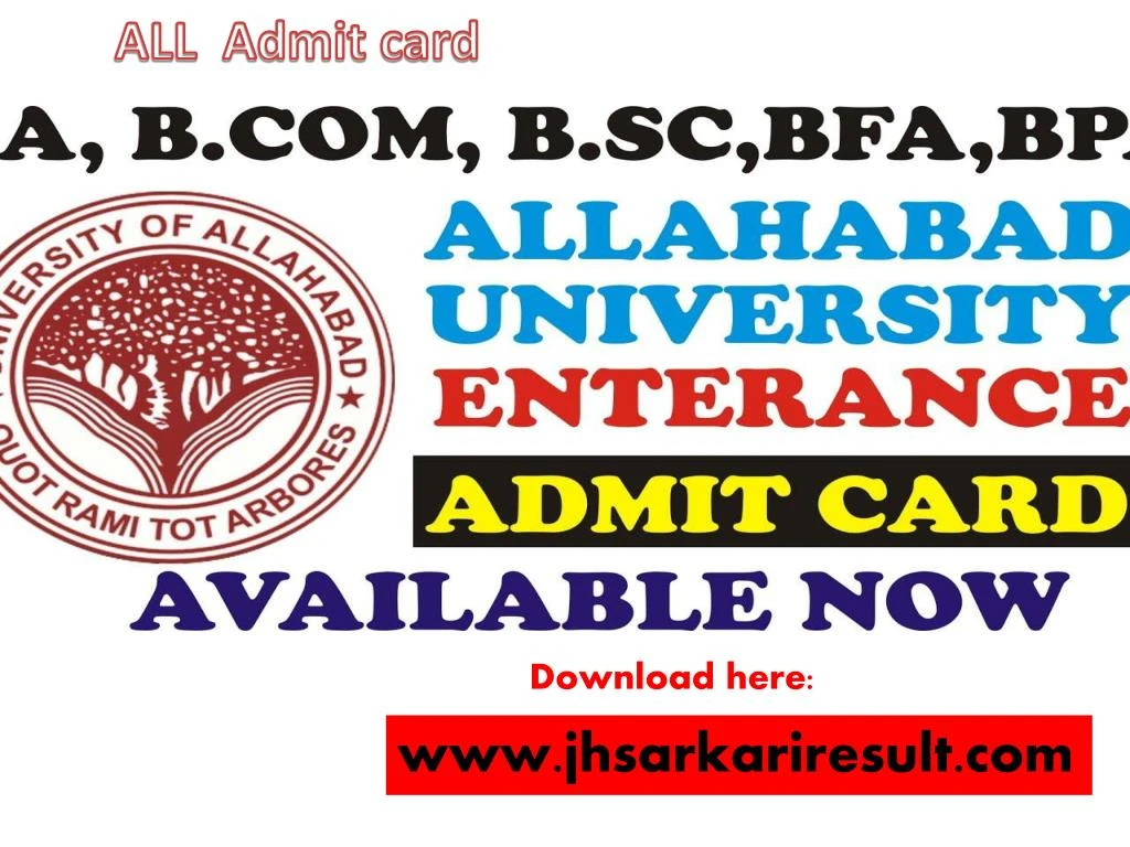 all admit card