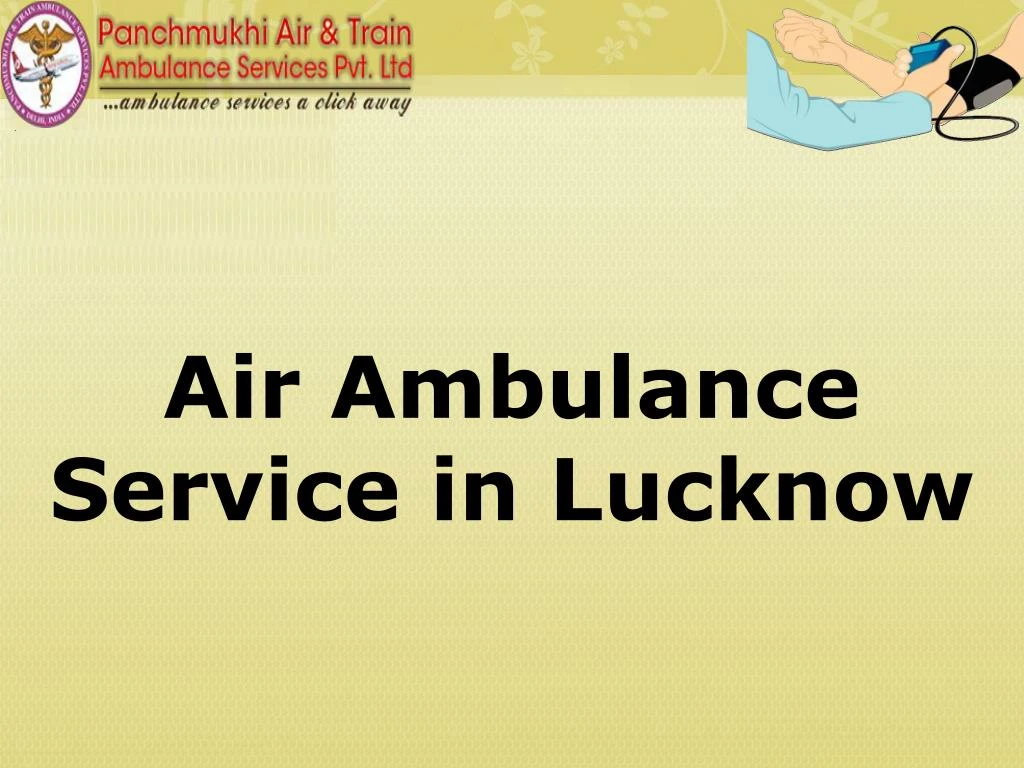 air ambulance service in lucknow