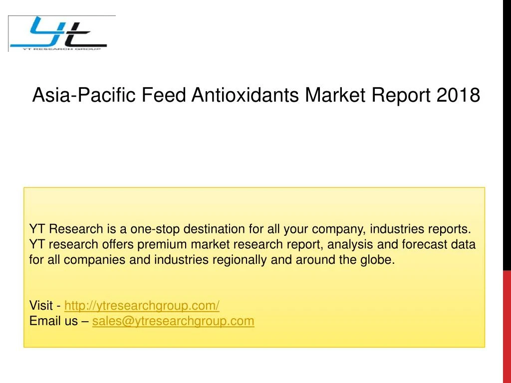 asia pacific feed antioxidants market report 2018
