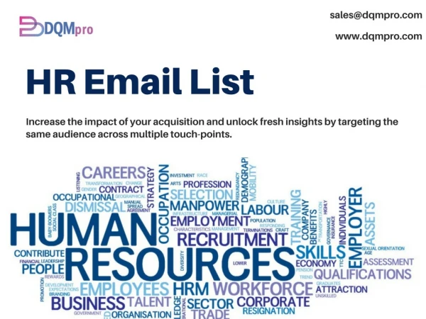 HR Email List | HR Manager Contact List | CHRO Mailing List