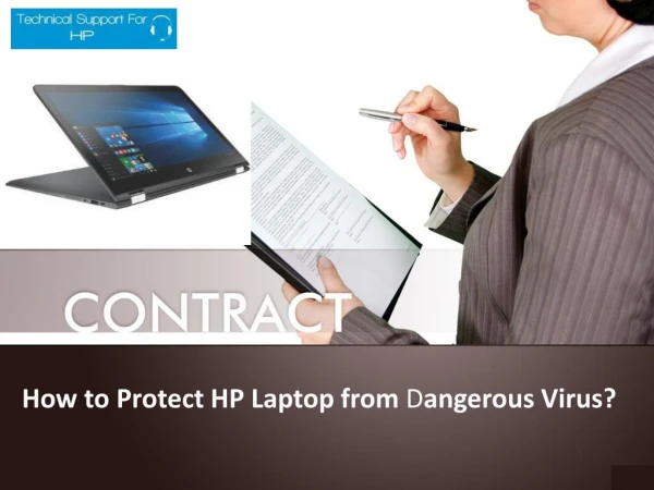 How to protect HP laptop from dangerous Virus?