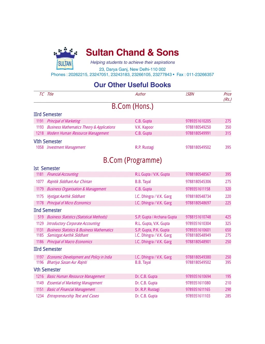sultan chand sons helping students to achieve