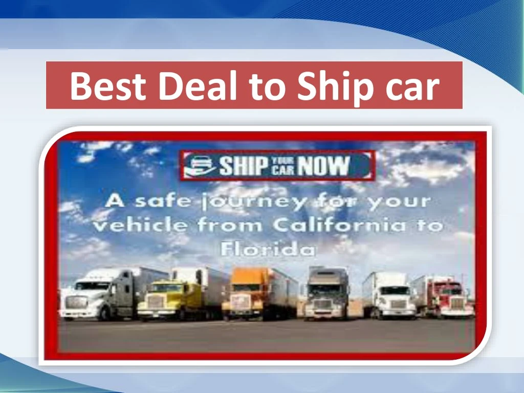 best deal to ship car