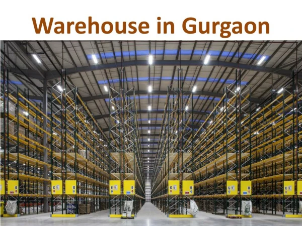 Warehouse for lease in Gurgaon