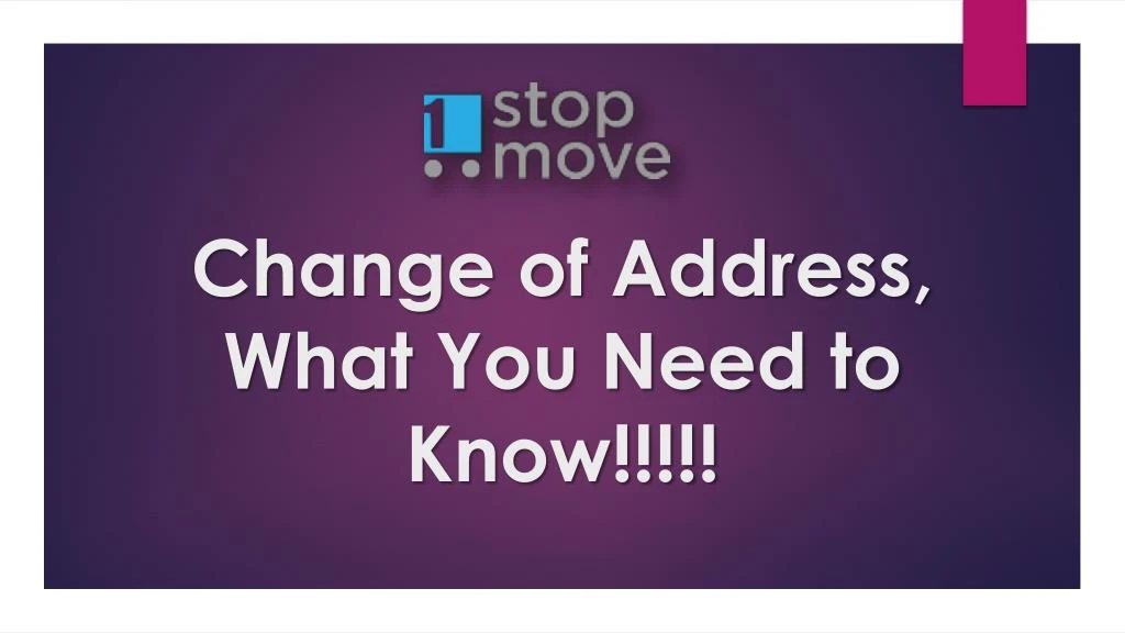 change of address what you need to know