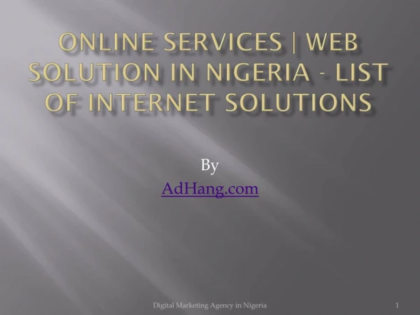 Digital Marketing Company in Nigeria