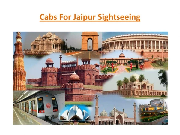 Cabs For Jaipur Sightseeing