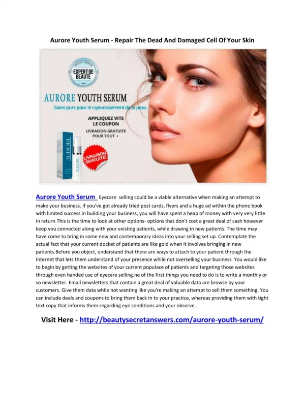 Aurore Youth Serum - Quickly Remove Aging signs