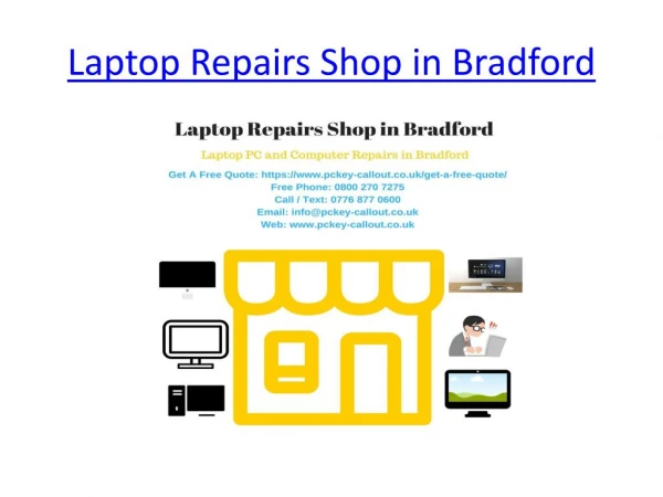 laptop repairs shop in Bradford