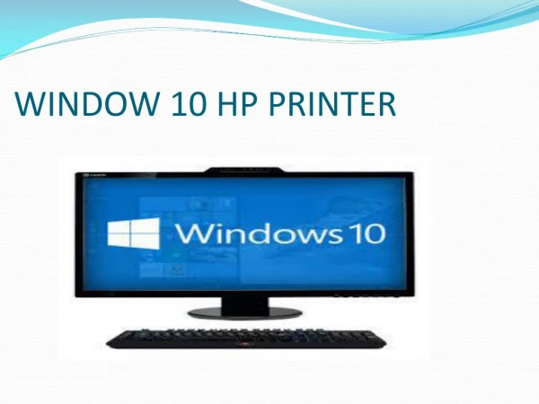 Hp printer drives for Window 10