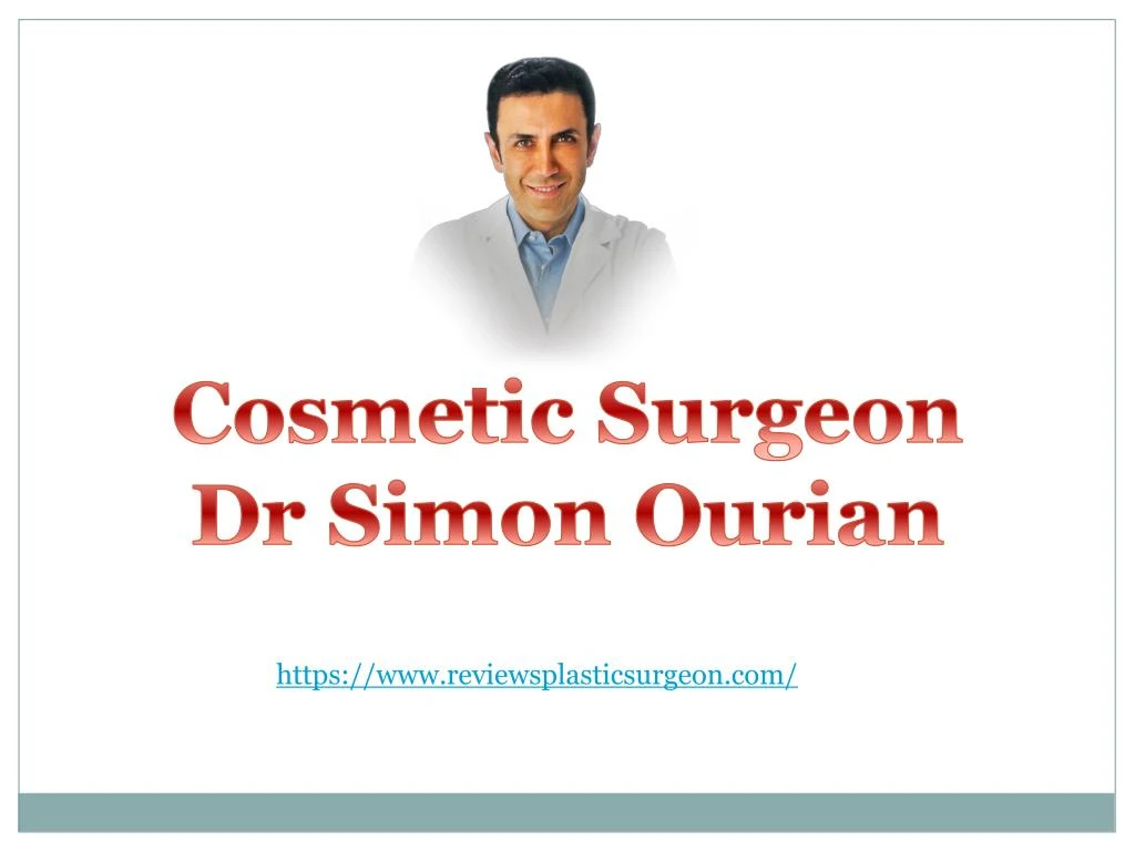 cosmetic surgeon dr simon ourian