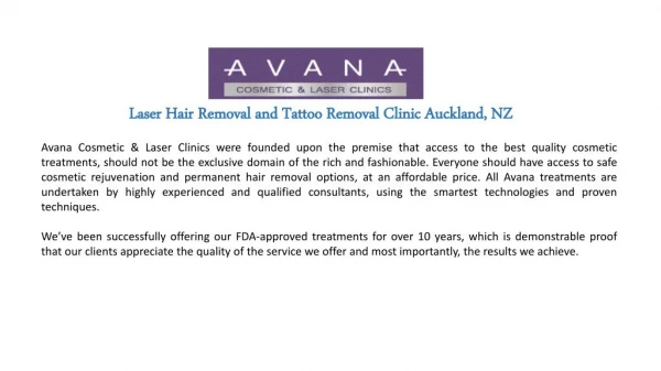 Laser Hair Removal and Tattoo Removal Clinic Auckland, NZ