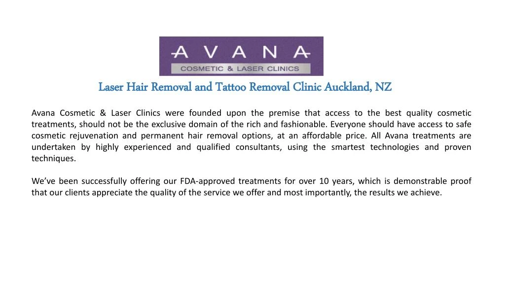 laser hair removal and tattoo removal clinic