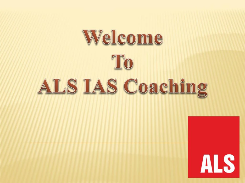 welcome to als ias coaching