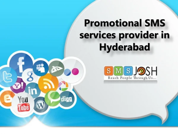 Promotional SMS services in Hyderabad, Promotional Bulk SMS services provider in Hyderabad - SMSjosh