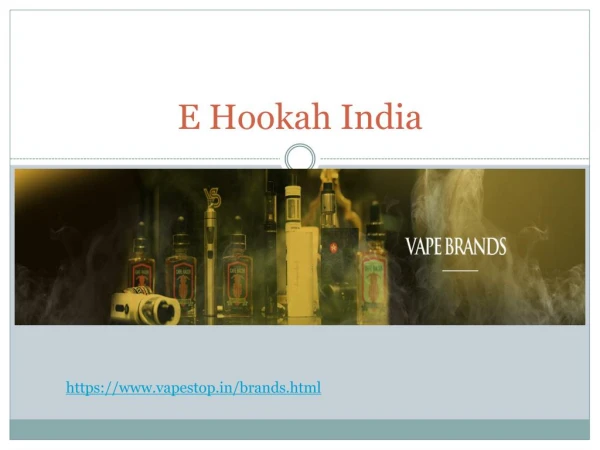 Vape Stop - E Hookah India