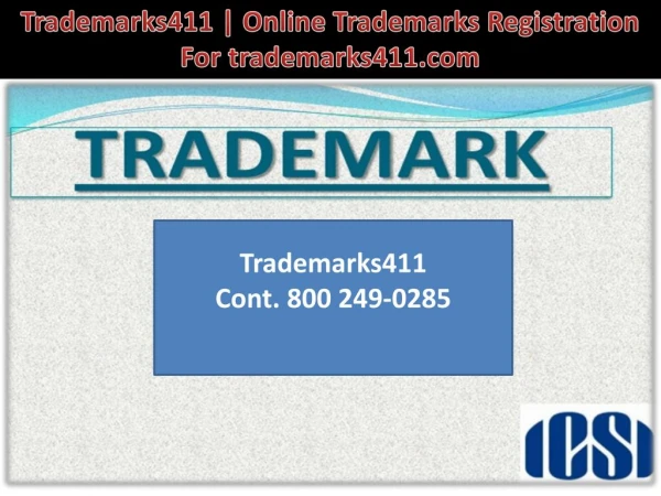 Trademarks411 | Online Trademarks Registration For trademarks411.com