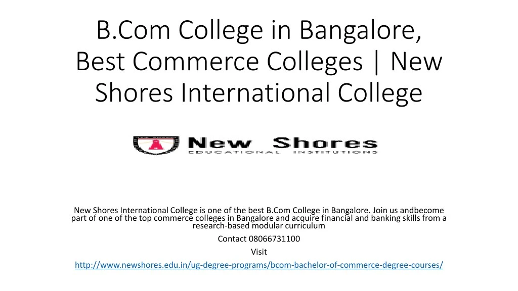 b com college in bangalore best commerce colleges