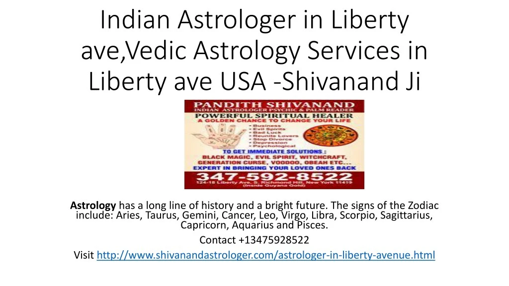 indian astrologer in liberty ave vedic astrology