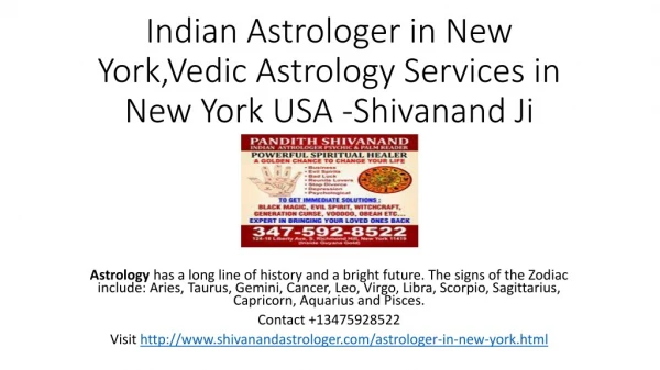 Astrologer in New York
