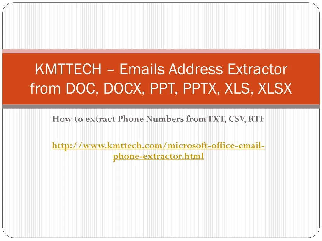 kmttech emails address extractor from doc docx ppt pptx xls xlsx