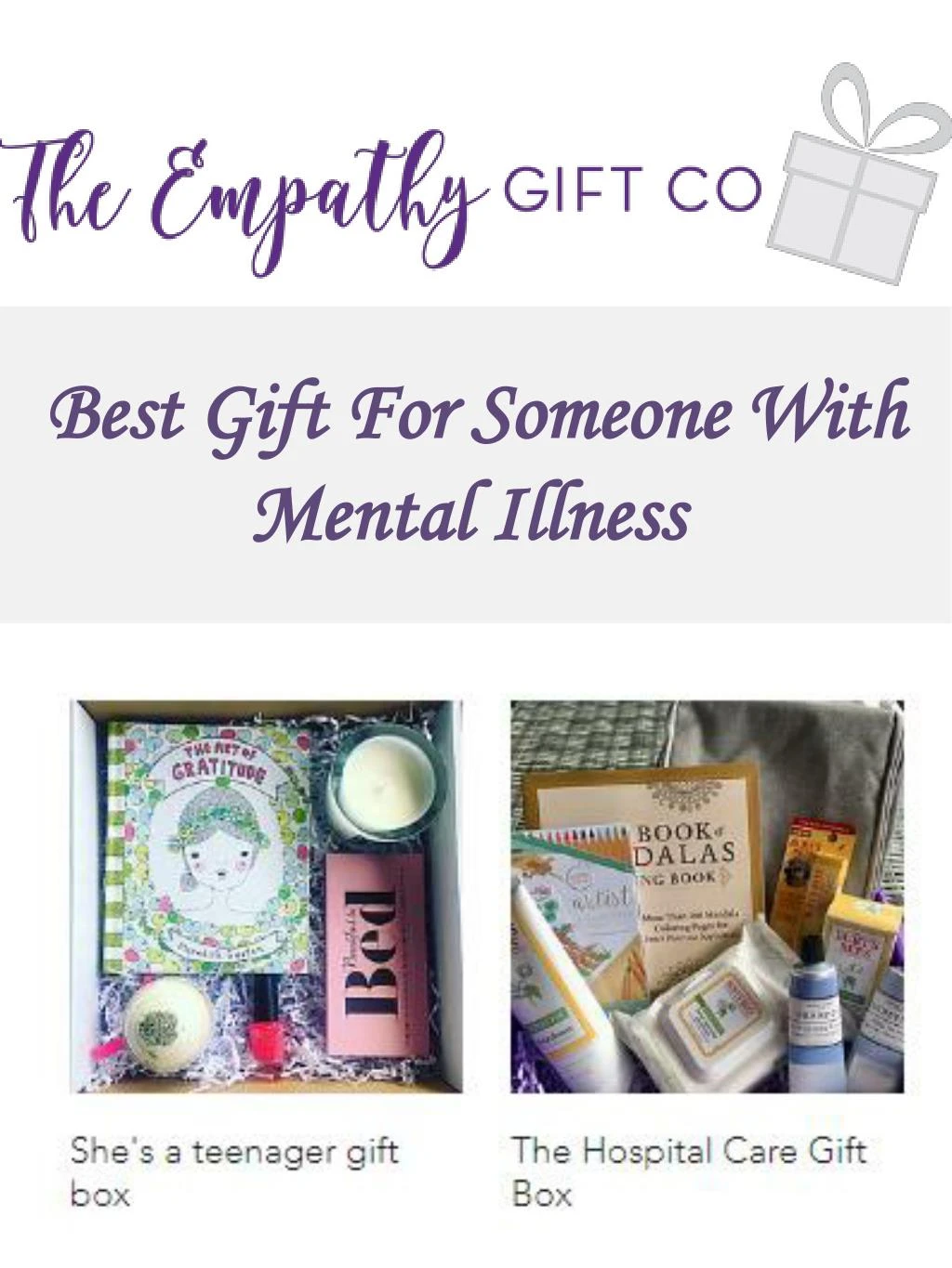 best gift for someone with mental illness