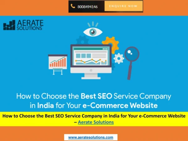 How to Choose the Best SEO Service Company in India for Your e-Commerce Website - AerateSolutions