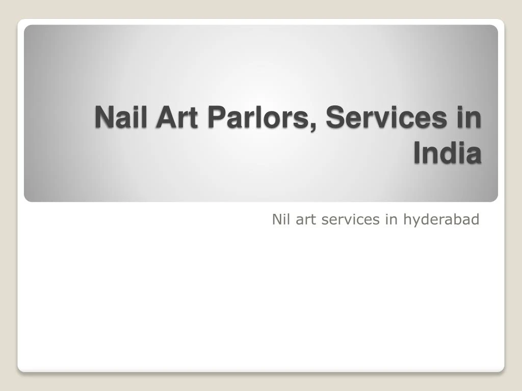 nail art parlors services in india