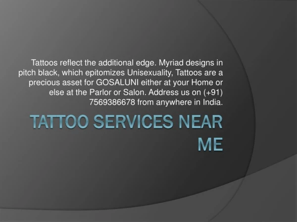 tattoo service at home | tattoo salons in kukatpally | gosaluni