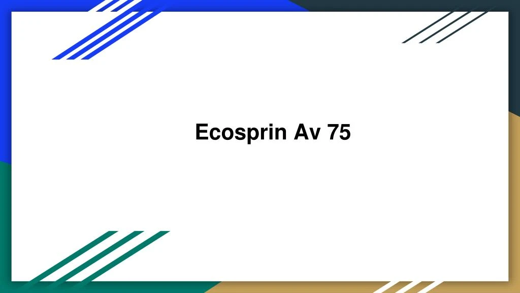 ecosprin av 75