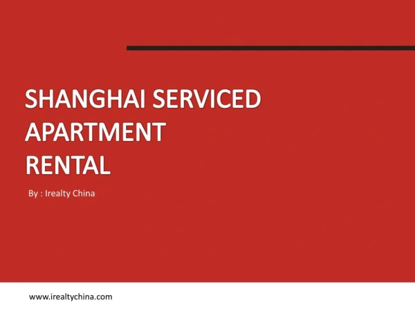 Shanghai serviced apartment rental