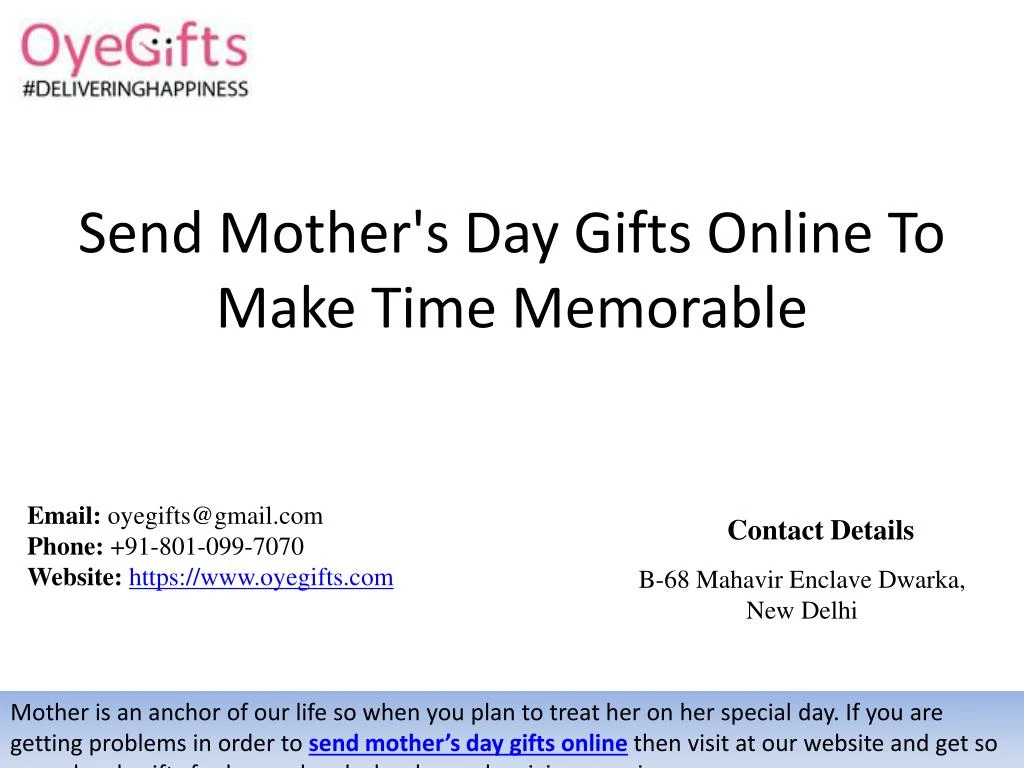 send mother s day gifts online to make time memorable