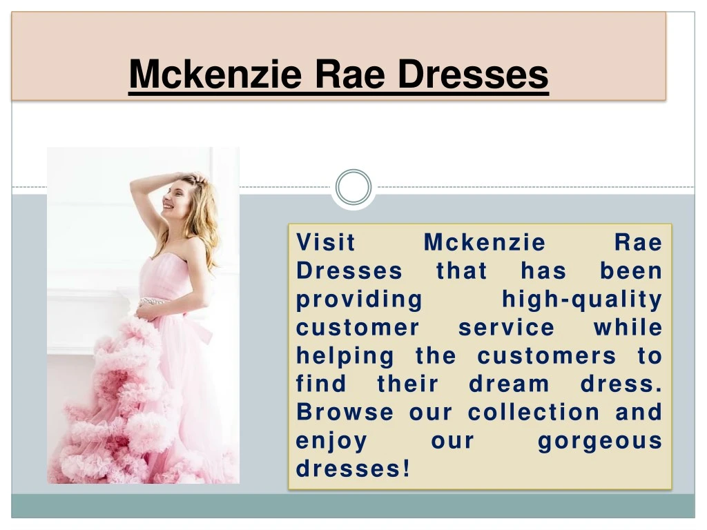 mckenzie rae dresses
