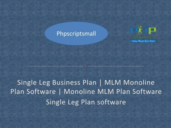 Single Leg Plan software | MLM Monoline Plan Software | Monoline MLM Plan Software
