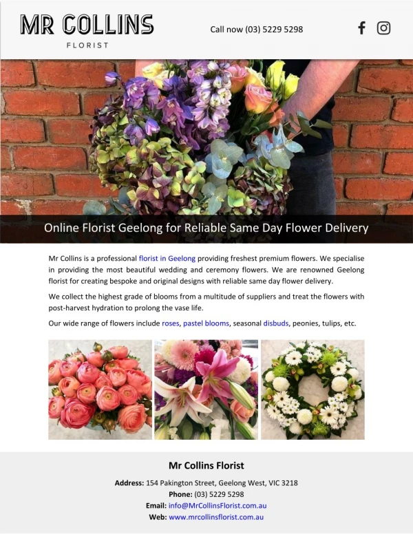 Online Florist Geelong for Reliable Same Day Flower Delivery
