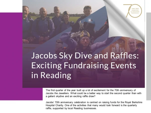 Jacobs Sky Dive and Raffles: Exciting Fundraising Events in Reading