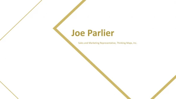 Joe Parlier - Sales and Marketing Representative From Tennessee