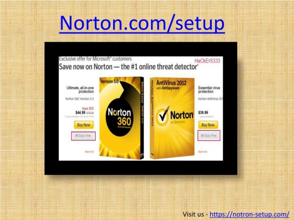 How to activate norton setup ?