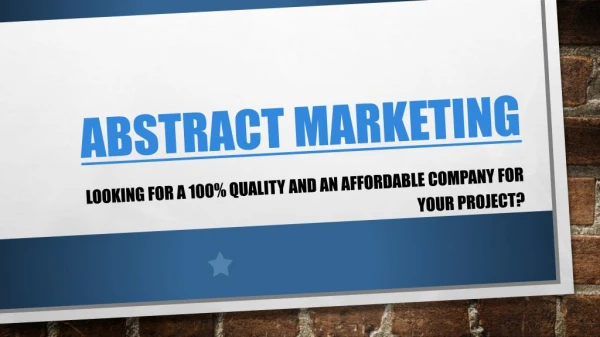 abstract marketing group