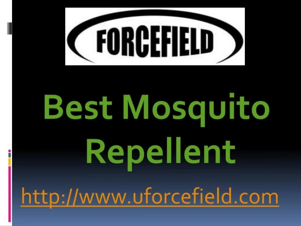 Mosquito Repellent - www.uforcefield.com