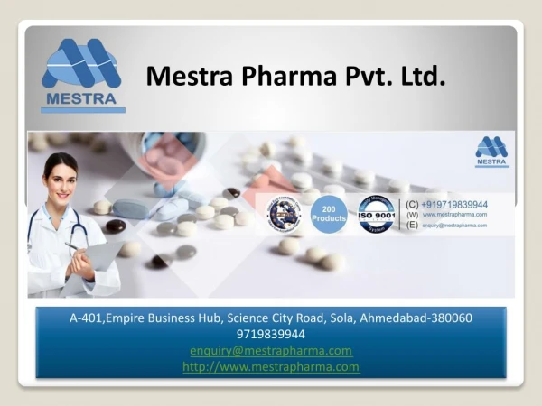 Mestra Pharma Pvt. Ltd.