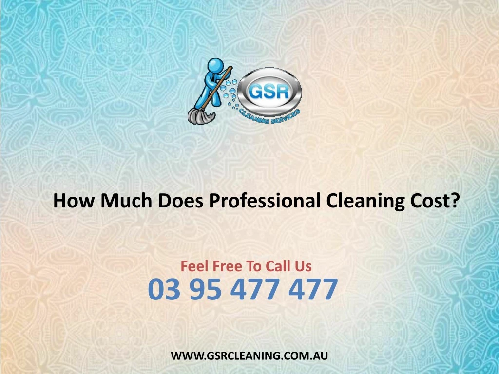 how much does professional cleaning cost