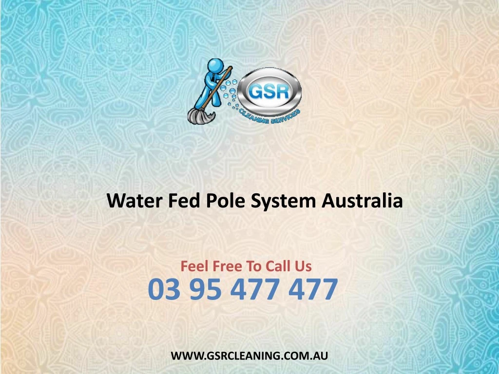water fed pole system australia
