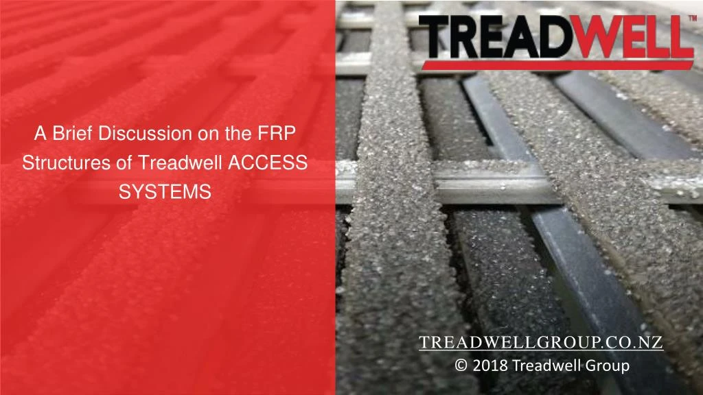 a brief discussion on the frp structures of treadwell access systems